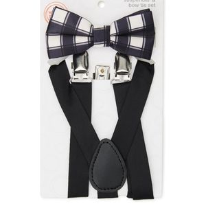 💲2pc Bow Tie & Suspenders Set